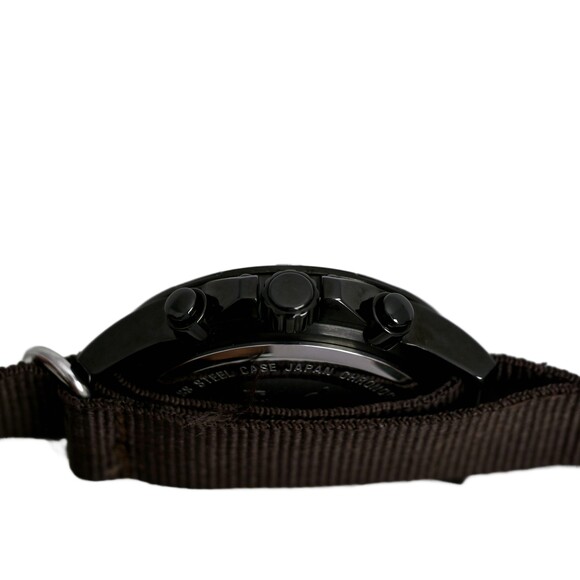 Invicta Pilot Chronograph Black Dial Men's 45mm Quartz Wrist Watch Brown Nato - Picture 7 of 10